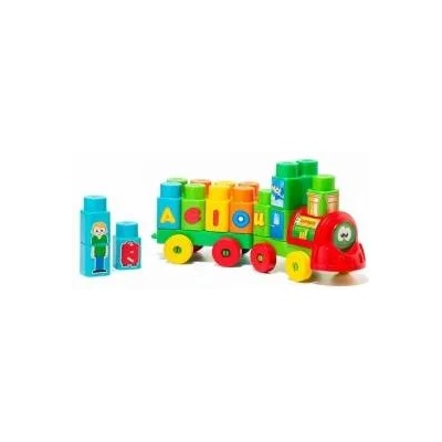 Molto Камион със Строителни Блокове Moltó Aeiou Express (28 pcs)