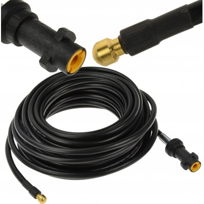 GEKO Hadica na čistenie kanalizačných rúr, 15 m, dýza so 4 otvormi, koncovka 19,7 mm