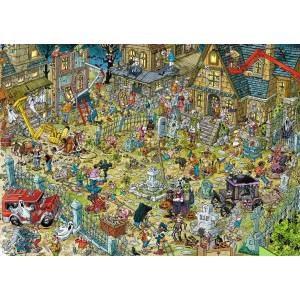 Ravensburger - Puzzle Movie Set: Haunted Town - 1 000 piese