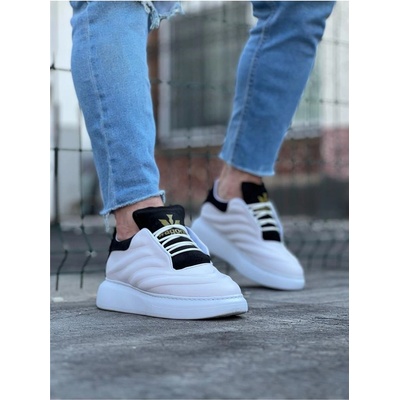 Wagon Мъжки ежедневни обувки wg094 - Бели с Черен #385369 (385369_Бяло)