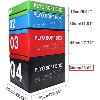 Sedco SOFT PLYOBOX SET 90x75x15-60 cm