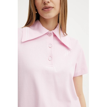 Patou Памучна рокля Patou в розово къса със стандартна кройка JE1439975 (JE1439975)