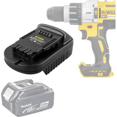 ADAPTÉR BATÉRIE KONVERTOR PRE MAKITA 18V NA NÁRADIE DEWALT