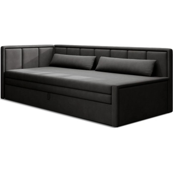 Eltap Тъмносив шенилов разтегателен диван с място за съхранение 214 cm Fulgeo - ELTAP (SO-FUL-LT-04PO-10PO)