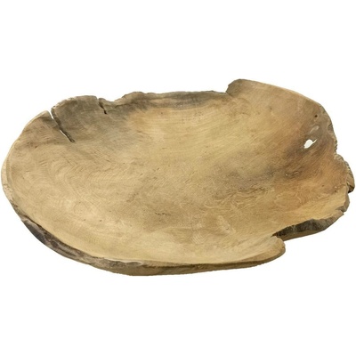 EH Excellent Houseware Dekorativní miska z teakového dřeva, Ø 40 cm hnědý