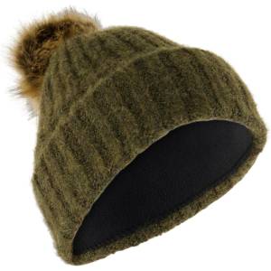 P. A. C P. A. C. Дамска зимна шапка (beanie) P. A. C. Women's Jona Pompom Beanie - Olive - размер One Size (904-5154-0411)