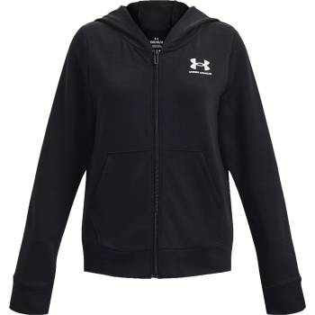 Under Armour Суитшърт с качулка Under Armour UA Rival Terry FZ Hoodie-BLK 1377242-001 Размер YLG