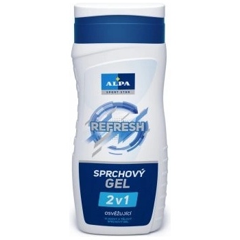 Alpa Sport Star Refesh 2v1 osvěžující sprchový gel s vůní mentholu 300 ml