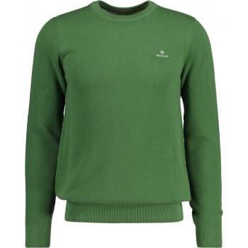 Gant Cotton Pique C-neck zelená