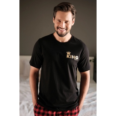 Doctor nap 4360 King pánské pyžamo krátké černé