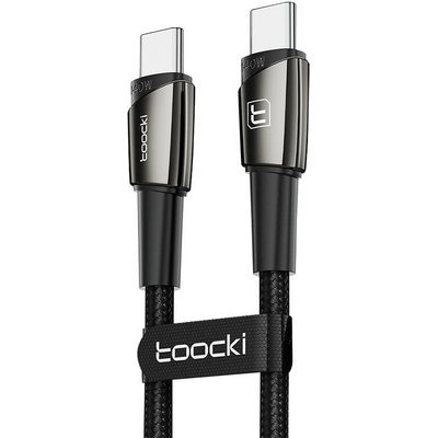 Toocki Кабел Toocki, USB-C към USB-C, 1m, 140W, черен (TXCTT 14-LG01)