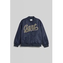 Gant Script Logo Varsity Jacket Evening Blue