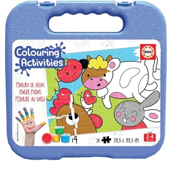 Educa Животни - пъзел за оцветяване 20 части (edu18209)