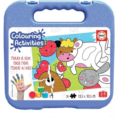 Educa Животни - пъзел за оцветяване 20 части (edu18209)