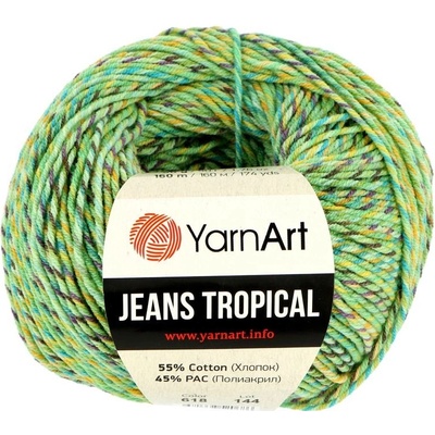 YarnArt Jeans Tropical 616 zelená