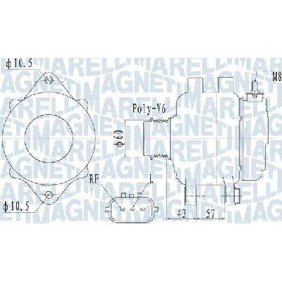 Generátor MAGNETI MARELLI 063732122010