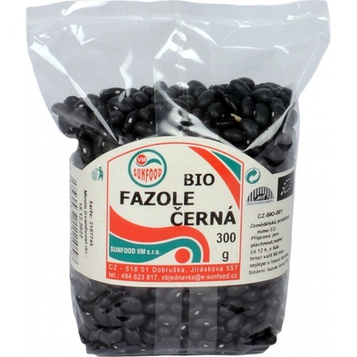 Sunfood Bio černá fazole 300 g