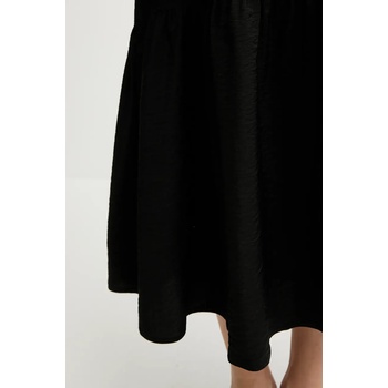 Samsøe Samsøe Рокля Samsoe Samsoe SALERO в черно среднодълга със стандартна кройка F25100168 (F25100168)