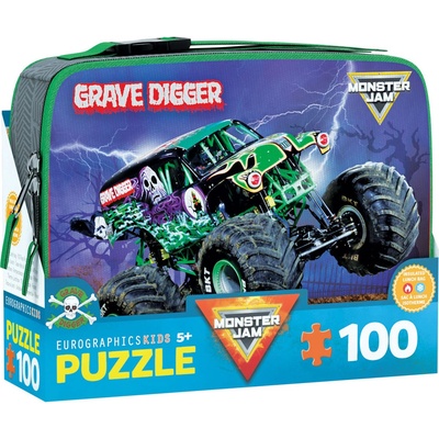EUROGRAPHICS Детски пъзел Eurographics от 100 части - Кутия за обяд "Monster Jam: Grave Digger (91005938)