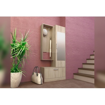 Image 1 of Bogdan Furniture I Портманто Мебели Богдан модел 124 / 4005 с оглдало, Сонома тъмна