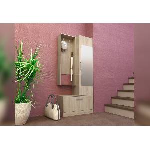 Bogdan Furniture I Портманто Мебели Богдан модел 124 / 4005 с оглдало, Сонома тъмна