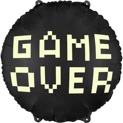 PartyDeco Balónek fóliový Game over 45 cm
