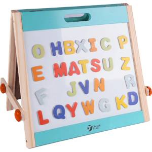 Classic World Двустранна дъска Classic World - Бяла и черна магнитна дъска (CW53870)