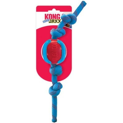 Kong Jaxx Brights míč s provazem M mix