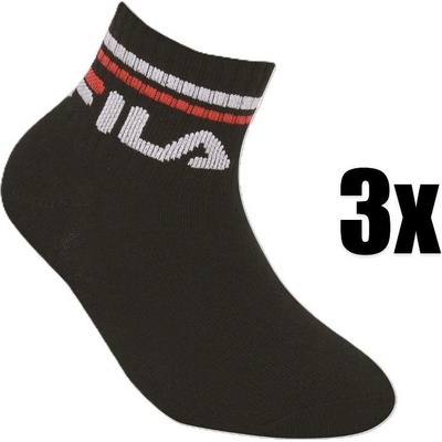 Fila 3pack ponožky Junior černá