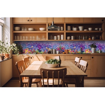 DIMEX ART s. r. o Фототапет за кухня - цветна флорална картина 420 x 60 см
