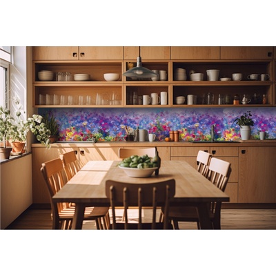 DIMEX ART Фототапет за кухня - цветна флорална картина 420 x 60 см
