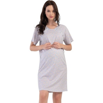 Нощница за кърмачки в сиво с жълти мечета