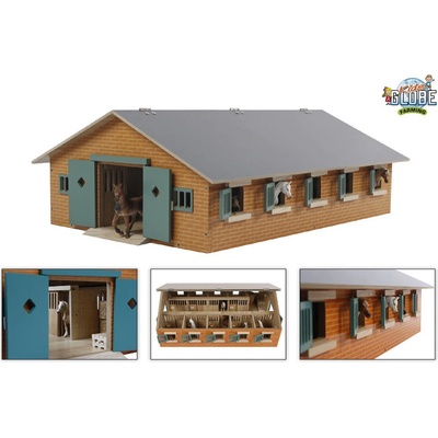 Kids Globe Stajňa pre kone s 9 boxmi 1:32