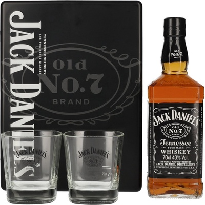 Jack Daniel's 40% 0,7 l (darčekové balenie 2 poháre)