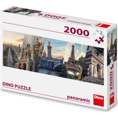 Dino Paríž koláž panoráma 2000 dílků