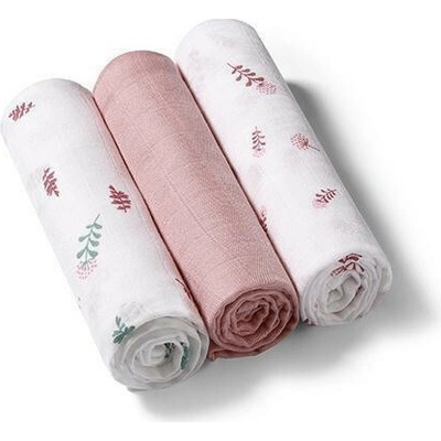 BabyOno Mušelínové Super Soft ružové 70x70 Nature 3 ks