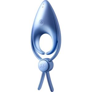 Satisfyer Sniper - вибриращ пенис пръстен с акумулатор - син