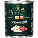 Konzervy pre psov Nuevo Dog Junior Chicken & Beef 800 g