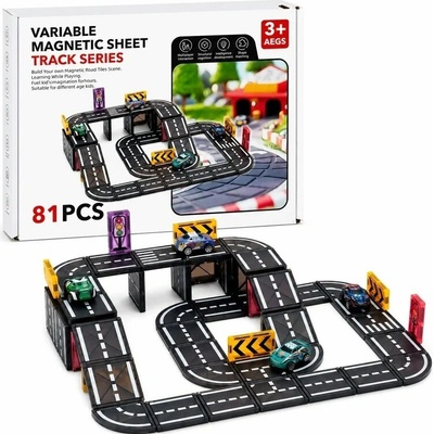 iMex Toys Magnetická autodráha s 2 autíčky