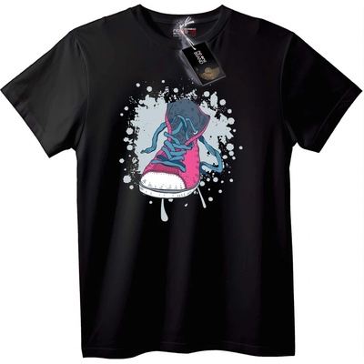 NOONEBRAND Тениска Графика на Кецове - 7XL, Black