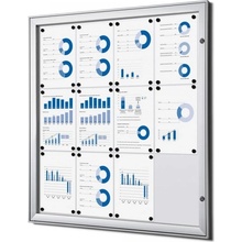 Jansen Display vnitřní uzamykatelná vitrína základní 12 x A4
