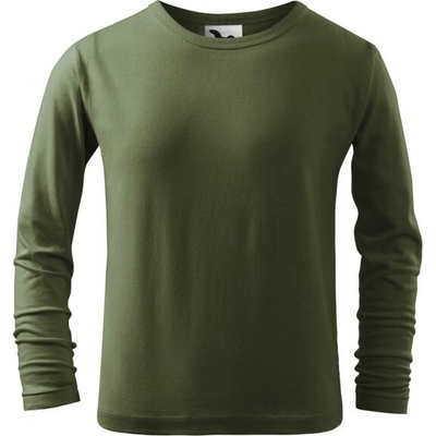 MALFINI Triko dětské Fit T LS 121 khaki