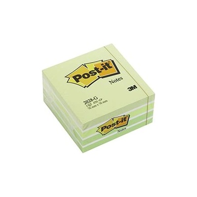 Post-it Куб с цветни листчета 76x76мм. зелен