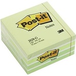 Post-it Куб с цветни листчета 76x76мм. зелен