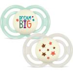 MAM Бебешка залъгалка Mam - Perfect Night, 6-18 м, 2 броя, зелен Dream Big/екрю звезди (100018887/BG707353 ) - ozone