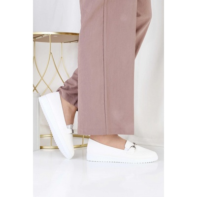 Cathay moda Perleťové mokasíny 8020-4WH