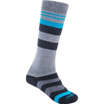 Sensor Slope Merino ponožky sivá/ čierna/tyrkysová