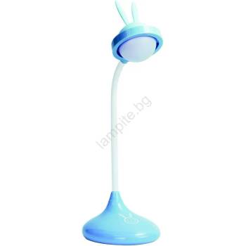 Image 1 of Polux Led Детска сензорна лампа rabbit led/0, 4w/5v 3000/6500k синя + usb (sa1450)