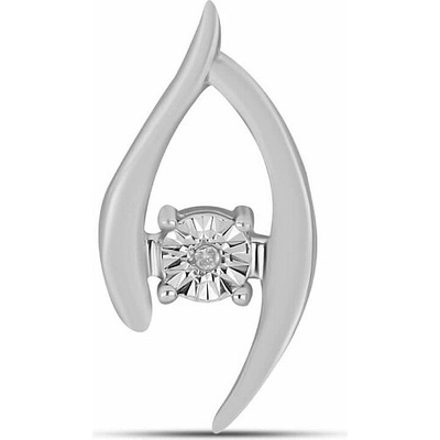 Nefertitis Přívěsek stříbrný s broušeným diamantem 027157 DIA NF55922