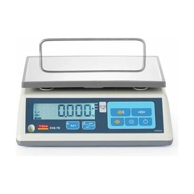 Maloobchodná váha LCD EGE 15 kg, 325 x 320 x 16 cm, nerezová oceľ TTB015-OH